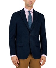 Tommy Hilfiger Men's Modern-Fit Corduroy Sport Coat Blue Green Size 36  C-013