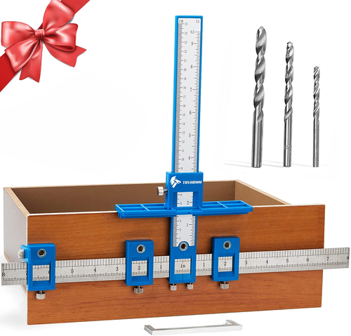 Cabinet Hardware Jig, Punch Locator Drill Guide,Wood Drilling Dowelling Guide fo - Picture 10 of 12