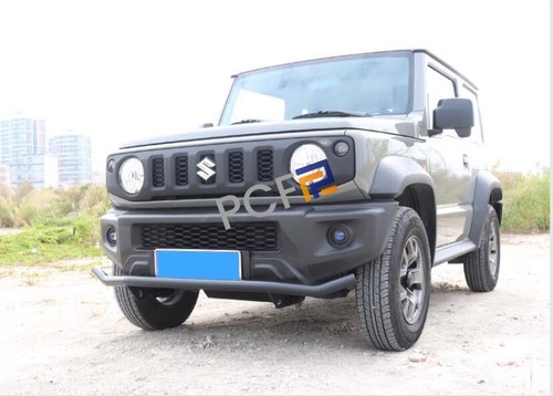 For Suzuki Jimny JB64 JB74 black alloy front & Rear bumper surround trim 2019-24 - Foto 11 di 24