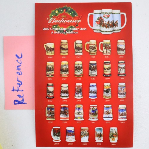 Serie da collezione Budweiser Holiday Stein Ceramarte Brasile 1990-1999 91 92 93 94. - Foto 18 di 18