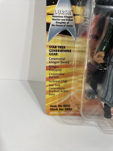 1994 Playmates Star Trek Generations Lursa Klingon Action Figure 6929 🔥 - Picture 6 of 9