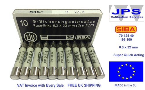 SIBA Fuse 70 125 40 6.3x32mm Very Quick Acting -Pick A Rating- FF 500-700V x5/10 - Picture 31 of 50