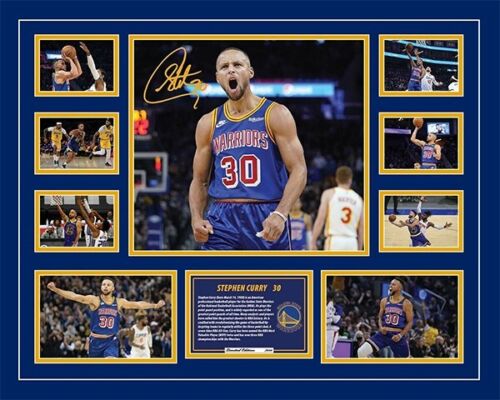 STEPHEN CURRY 2021/22 GOLDEN STATE SIGNED LIMITED EDITION FRAMED MEMORABILIA - Picture 5 of 5