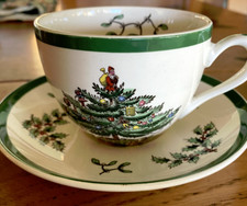Vintage Spode Christmas Cup & Saucer Perfect Condition