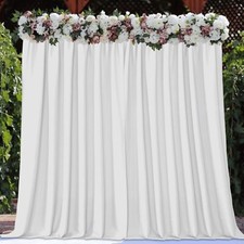 White Photography Backdrop Curtains White Backdrop Drapes for Wedding Decorat...