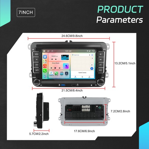 Android 13 Autoradio BT GPS Navi 4+64GB für VW GOLF 5 6 Plus Passat Touran Polo - Bild 4 von 24
