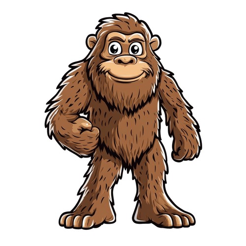Adorable Bigfoot Vinyl Sticker - Add a Touch of Cryptid Charm! - 第 11/11 張圖片