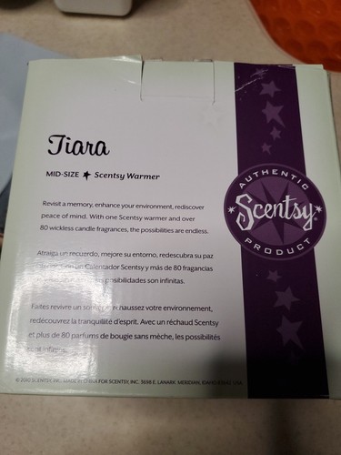 Scentsy Tiara Pink Princess Rhinestone Mid Size Wax Warmer - Picture 3 of 5