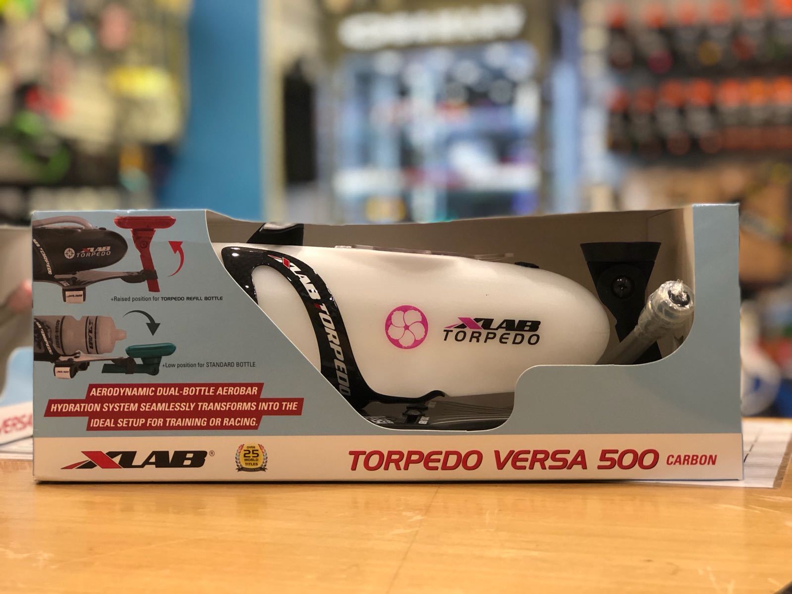 XLab Torpedo Versa 500 Aero Bar Mount + Jaula + Botella el flujo de aire rosado XLab Torpedo Versa 500 Aero Bar Mount + Jaula + Botella el flujo de aire rosado