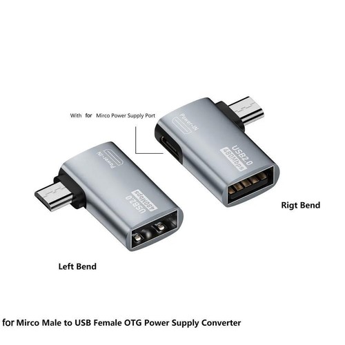 2in1 OTG TypeC Adapter Micro USB to USBC Adapters Phones Flash Reader Drive S8N1 - Zdjęcie 7 z 14
