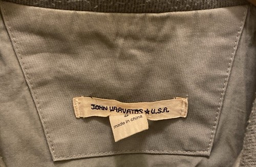 John Varvatos Jacket Men’s Size Small Khaki Military Field Full Zip Flap Pockets - Picture 5 of 5