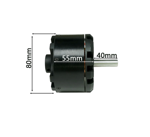 Motor 8055 BLDC 4500W 6-14S LiPo para monopatín eléctrico scooter etc. - Imagen 2 de 3