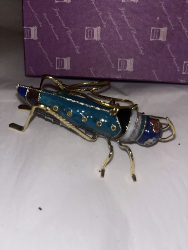 Imperial Enameling Cloisonne Cricket Figurine W/Box - Picture 5 of 7