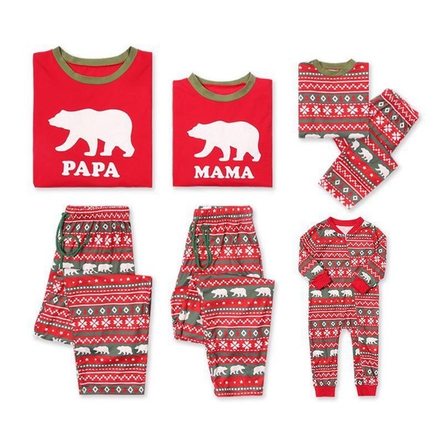 Weihnachten Familie Passende Pyjama Set Vater Mutter Tochter Girl Junge Kleidung Ebay