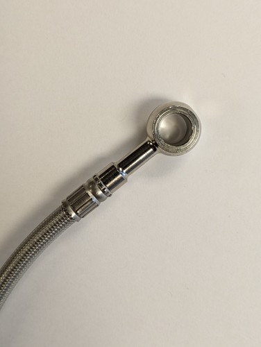 SUZUKI 2000-2025 DRZ 400S GALFER BRAIDED STAINLESS STEEL FRONT BRAKE LINE KIT - Picture 5 of 7