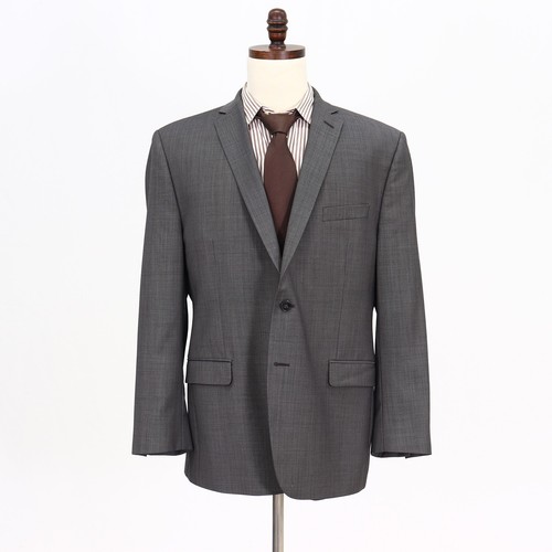 Veste blazer manteau sport gris mode Calvin Klein 46R laine unie 2B