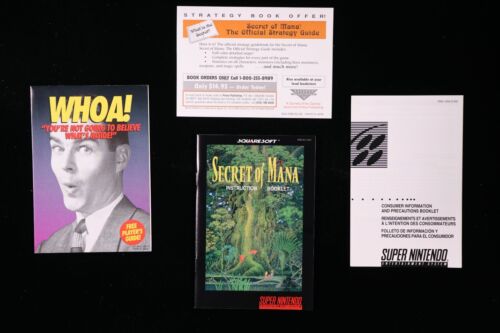 SNES Secret of Mana CIB 9.6 WATA VGA Graded Top Pop Super Nintendo - Picture 5 of 7