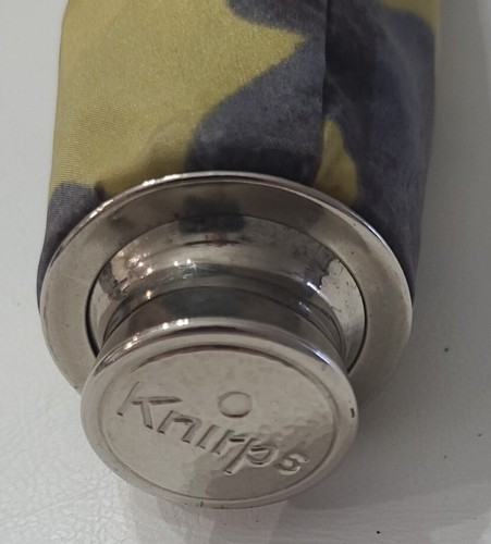 Vintage Knirps Compact Umbrella with Case/ Bag Yellow & Blue Flowers Read ⬇️ - Picture 22 of 24