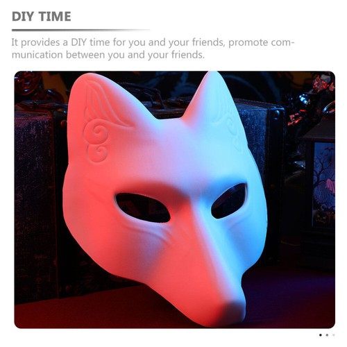 Wolf Zum Bemalen Fuchsmasken Basteln Für Erwachsene DIY - Photo 4/12