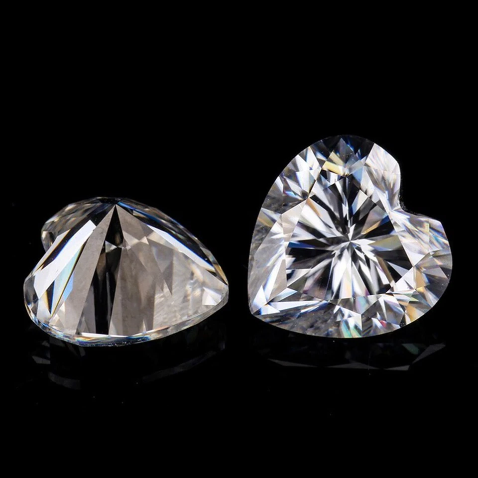 Heart cut lab Grown First Grade  Diamond 9 mm 1 pcs D - F Certified Loose CVD - Image 4 of 4