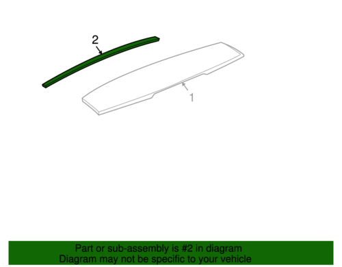 GM OEM 05-06 Equinox,Torrent Lift Gate Spoiler-Weatherstrip GM OEM 05-06 Equinox,Torrent Lift Gate Spoiler-Weatherstrip