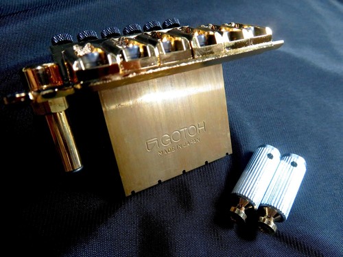 Gotoh GE1996T-GG Floyd Rose Locking Tremolo Guitar Bridge 40mm Block GOLD - Picture 3 of 5