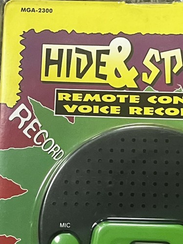 Hide & Speak MGA-2300 Remote Control Voice Recorder MGA Entertainment 1996 Rare - Bild 6 von 11