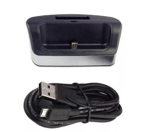 Dual USB Ladeschale mit Akkufach für Galaxy Note 4 NEU (S) - Bild 1 von 4