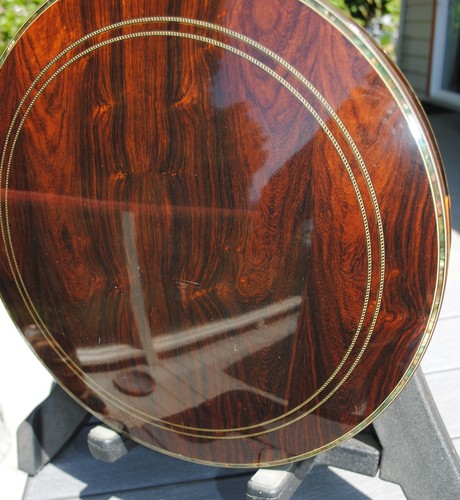 Vtg Alvarez Denver Belle Fancy 5 string banjo Hard Case Japan 1970's Top of Line - Picture 8 of 24