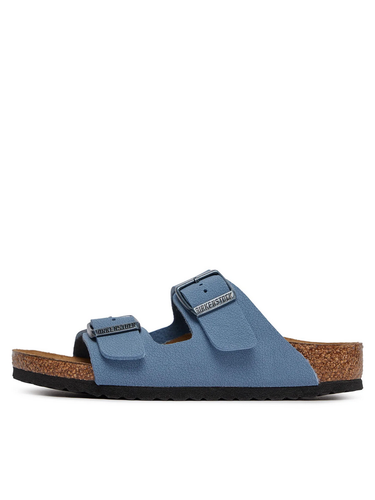 SCARPE SANDALI BAMBINI BIRKENSTOCK ARIZONA 1026395 PELLE BLU ORIGINALE PE 2024 - Picture 6 of 6