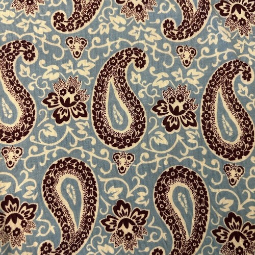 BODEN Flippy Jersey Dress Cap Sleeve Paisley Floral Blue Brown Sz 6R - Picture 8 of 13