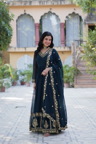 Anarkali Gown Pakistani Salwar Kameez Ready made Suits Wedding Party Bollywood L - Picture 5 of 26