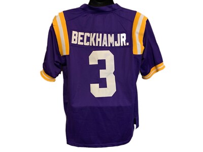 貴重 オデルベッカムjr. BECKHAM JR. ユニホーム LSU Odell Beckham Jr LSU Tigers College Autographed Football