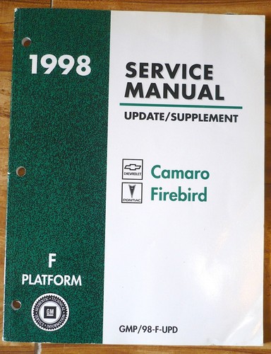 Full Set 1998 Chevy Camaro Z28 Service Manuals, Key Fob, GM Emblem, Tie Bars - Picture 12 of 14