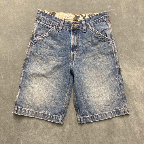 Levis Carpenter Utility Shorts Boys 12 Regular Medium Wash 100% Cotton Denim