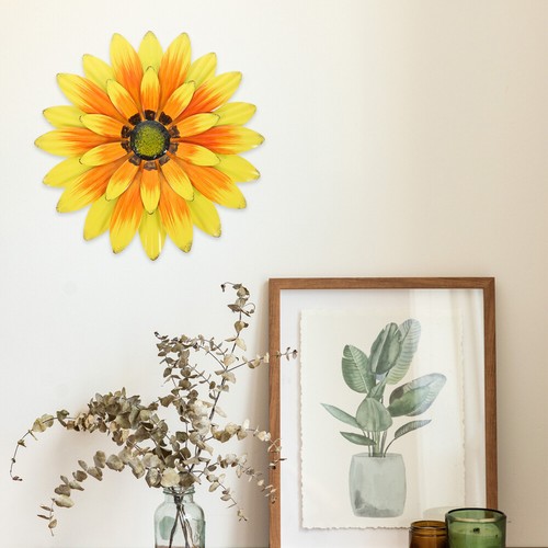 3 Count Artificial Flower Pendant Outdoor Home Decor Wall Sculptures - Picture 8 of 12