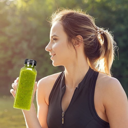 36pcs 12oz Empty Plastic Juice Bottles with Caps Reusable Water Bottles Clear... - Picture 4 of 7