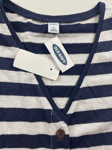 Old Navy Tank Dress Women Size Large Maxi Length Boho Blue Striped - Picture 2 of 13