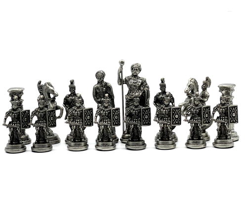 Handmade Metal Large Chess Pieces, Copper Romans Large Metal Chess Pieces - Picture 4 of 13