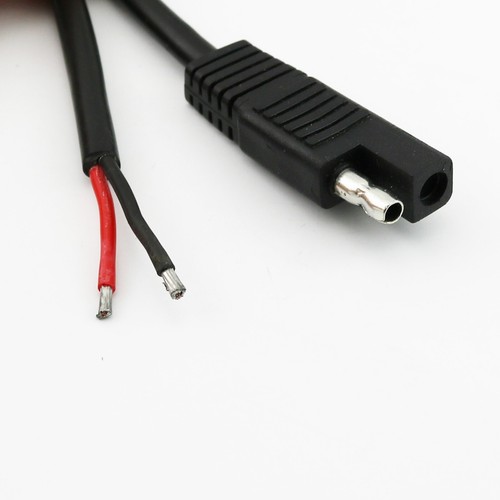 1pc 3FT/1M SAE Connector DC Power Automotive DIY Round Connector Cable Black - Picture 3 of 7