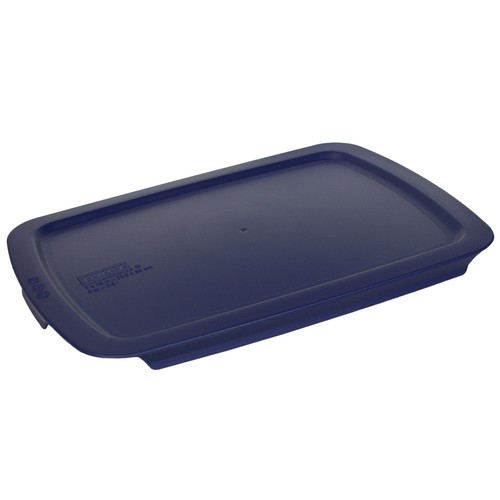 Pyrex C-233 3qt Easy Grab Glass Baking Dish & C-233-PC 3qt Blue Easy Grab Lid - Picture 5 of 6