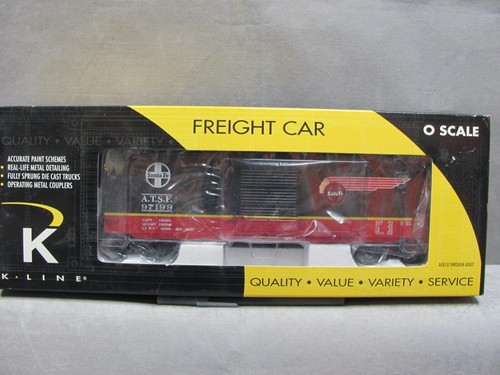 K-Line K761-1051 Santa Fe Midnight Chief Box 4-Car Freight Set NIB - Picture 9 of 14