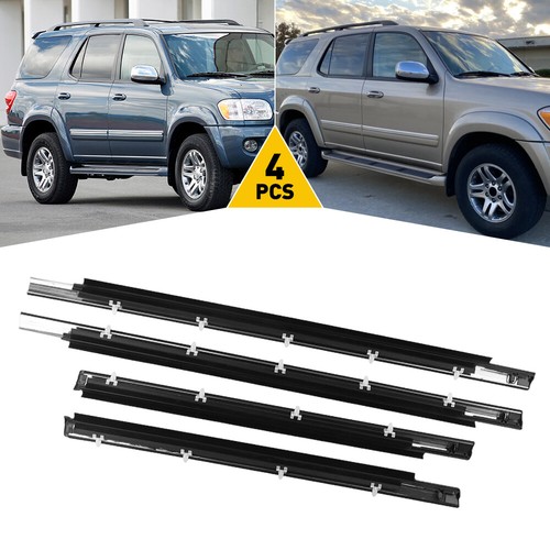 For Toyota Sequoia 2001-2007 Rubber Outside Window Weatherstrip Seal Belt Trim - Picture 16 of 17