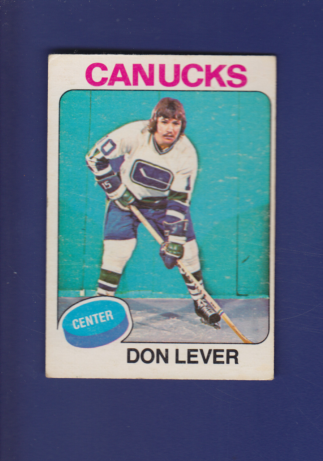 Don Lever 1975-76 O-PEE-CHEE OPC NHL Hockey #206 (VG) Vancouver Canucks
