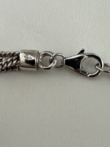 Authentic Signed Baccarat Crystal Round Pendant Necklace with Silver Multi Chain - Picture 11 of 12