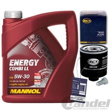 FILTER ÖLFILTER+MANNOL 5W30 ÖL für AUDI A3 VW UP POLO 9 6N GOLF 4 5 6 7 SEAT MII