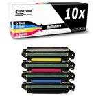 10x Eurotone Patrone XXL ersetzt HP CE250X-53A CE250X CE251A-53A CE250X-CE253A