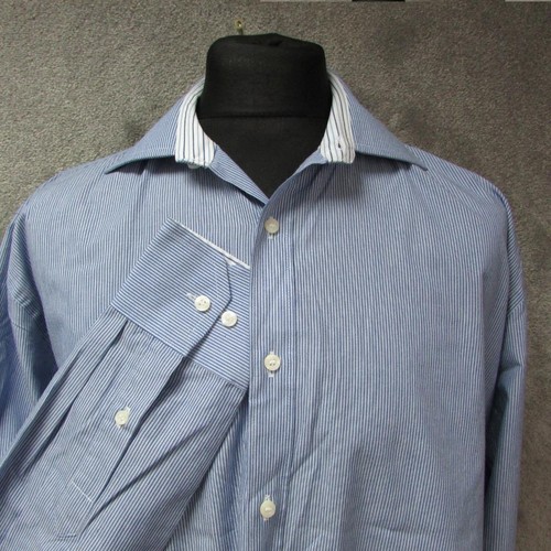 MENS DANIEL HECHTER LONG SLEEVE FORMAL / OFFICE SHIRT SIZE L REF (NC09763