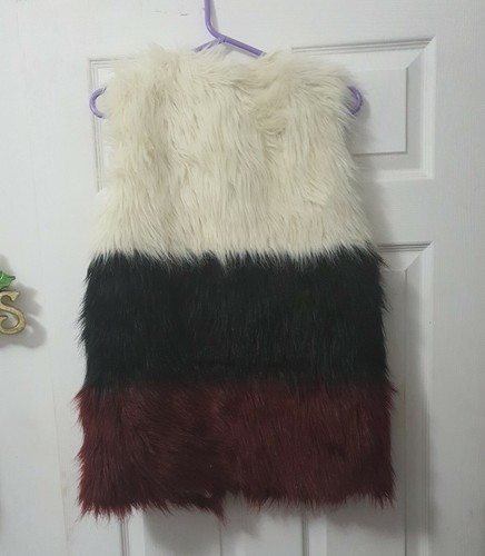 Coat Outwear Women's Faux Fur Warmer Vest Waistcoat Gillet Sleeveless Jacket - Picture 9 of 12
