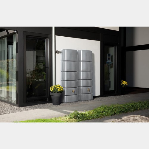 2x 330L GRAF SLIM Wandtank SET inkl. Verbinder Regenwassertank - Bild 6 von 32